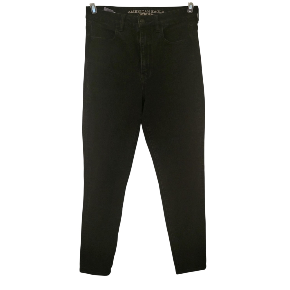 American Eagle Highest Rise Jeggings Black Sz 6S